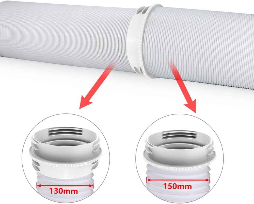 Hose Coupling for Air Conditioners, Universal 5 Inch 5.9 Inch AC Hose Connector, Compatible with Right and Left Turn Threads Hose