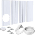 Portable Air Conditioner Vent Kit with Coupler, Adjustable Universal Window Seal Plate, Suitable for 5/5.9" AC Hose