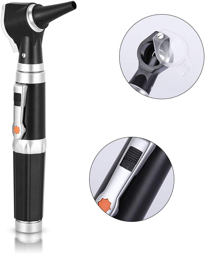 Mini Otoscope Magnification Diagnostic Otoscope with LED Light Direct Light Instrument for Healthy Ears for Doctors, Nurses, Adults, Kids, Babies, Elderly Pets, Animals