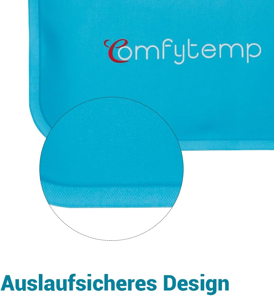 Comfytemp Small Cooling Pads Gel 7.5 x 11.5 cm (Pack of 6) Reusable Mini Cool Pack for Children, Headache, Toothache, Tired Eyes, Breastfeeding, Insect Bites, Cold Warm Compresses Cooling Battery