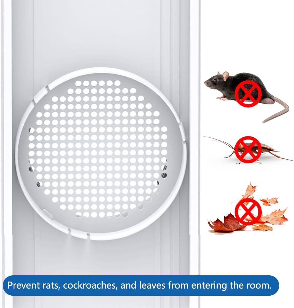 Portable Air Conditioner Vent Kit with Coupler, Adjustable Universal Window Seal Plate, Suitable for 5/5.9" AC Hose