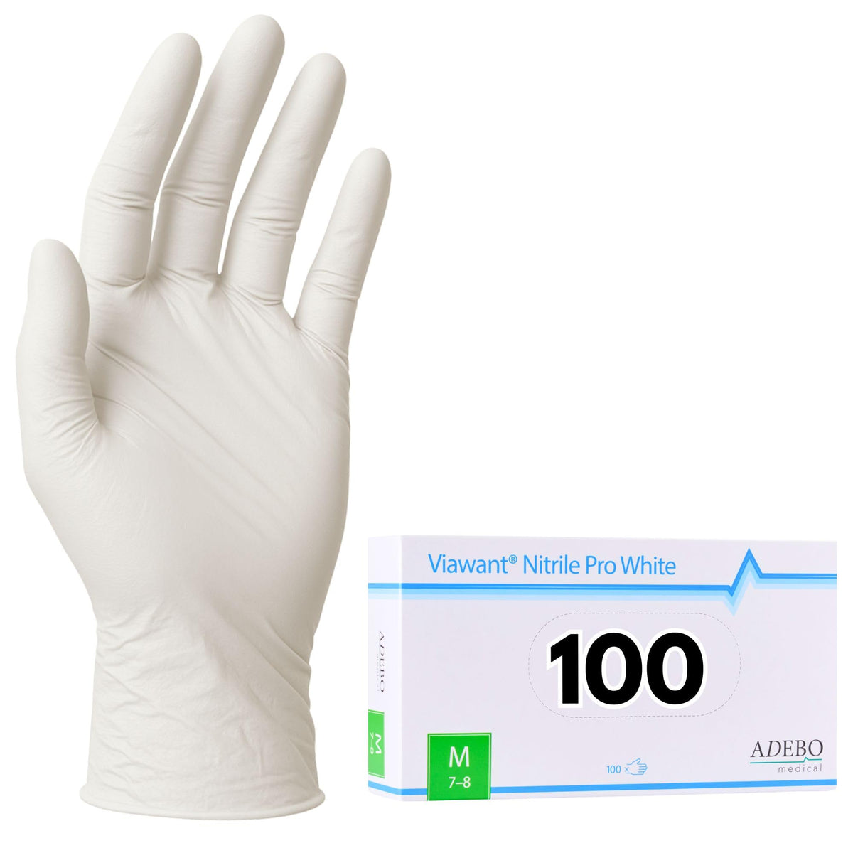 Disposable Gloves, XXL, Nitrile Gloves, Blue, Powder-Free, Latex-Free, Tear-Resistant & Sensitive EN 455 & EN 374, Size XS, S, M, L, XL, XXL Pack of 100