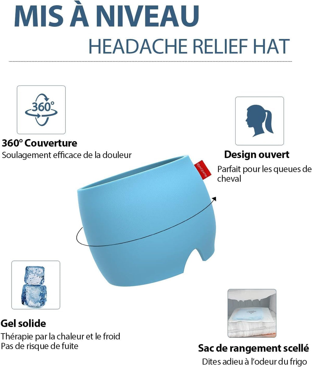 Comfytemp Migraine Relief Cap, Reusable, Mask Migraine and Headaches, Against Migraines, Relieves Headaches, Fever, Eyes, Swelling, Sinusitis