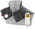 Comfytemp Neck Heating Pad 9 Heat Settings Heat Pad for Neck Shoulder Back Pain Relief Auto Shut-Off Machine Washable 48 x 56 cm