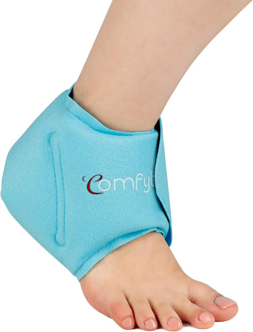 Comfytemp Cooling Cuff Foot Ankle Gel Cooling Pads (1 Piece), Cooling Bandage Ankle Pain Relief, Cold Warm Compress Reusable Cooling Packs Plantar Fasciitis 30 x 11 cm