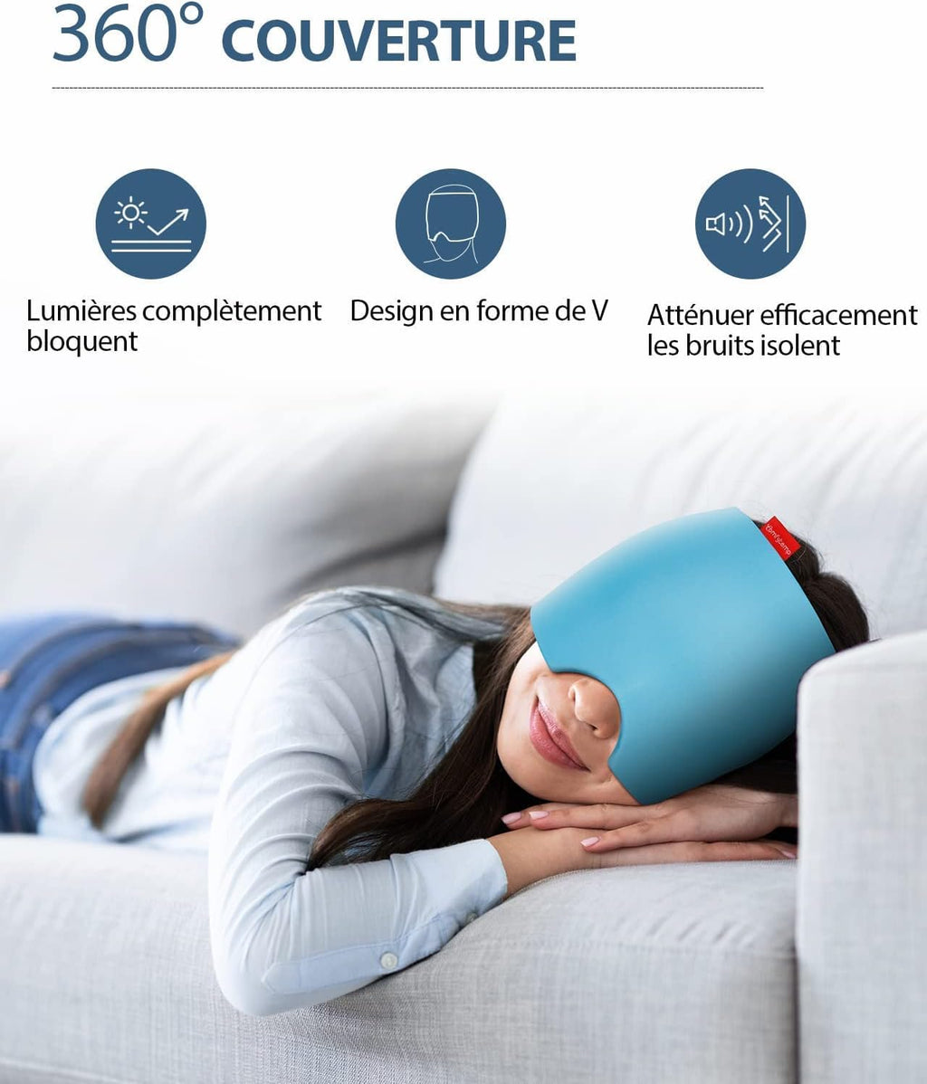 Comfytemp Migraine Relief Cap, Reusable, Mask Migraine and Headaches, Against Migraines, Relieves Headaches, Fever, Eyes, Swelling, Sinusitis