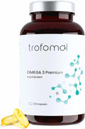 Omega-3 Capsules High Dose - 2000 mg Fish Oil with 660 mg EPA & 440 mg DHA per Daily Dose - Sustainable Wild Fish, Laboratory Tested - 120 Soft Gel Capsules