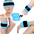 Comfytemp Kühlpads mit Klettband, 26 x 13 cm, 2 Stück, Wiederverwendbare Kühlpack Gel-Kühlkompressen, Kühlkissen Kühlbeutel Kalt Warm Kompresse Kühlmanschette für Augen, Nacken, Knie, Füße, Handgelenk