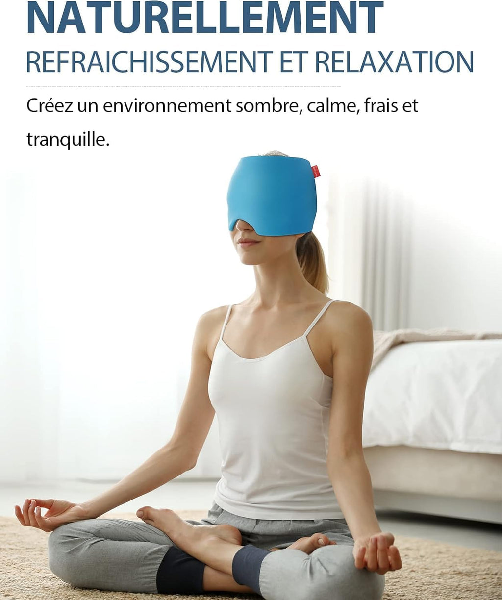 Comfytemp Migraine Relief Cap, Reusable, Mask Migraine and Headaches, Against Migraines, Relieves Headaches, Fever, Eyes, Swelling, Sinusitis