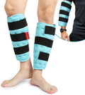 Comfytemp Universal Cooling Cuff (Pack of 2) 30 x 30 cm Cooling Bandage for Legs Arms Calves Knee Elbow Shoulder Neck with 3 Fasteners Cooling Pads Cold Warm Compress Reusable Cool Packs