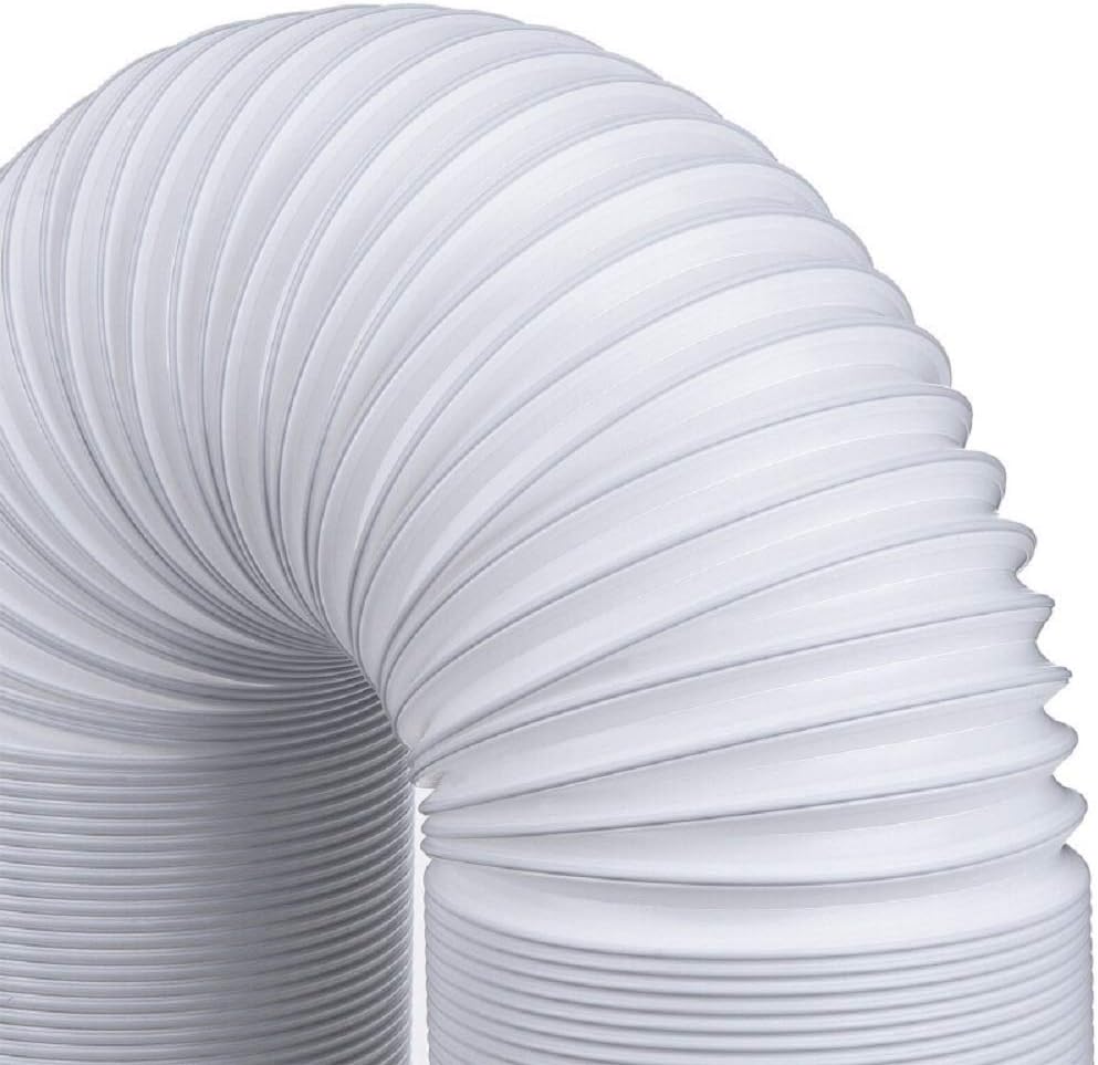 Portable Air Conditioning Hose, Flexible with 150 mm Diameter 200 cm Length, AC Exhaust Hose, Parts of the Air Conditioner with Counterclockwise Thread, Compatible with LG, Delonghi