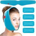 Comfytemp Wisdom Tooth Cooling Compress Cooling Pads Face, Hands-Free Soft Gel Cooling Packs TMJ Pain Relief and Pain After Face Surgery Tooth Pain Jaw Relaxation 85 x 12.5 cm Cooling Bandage