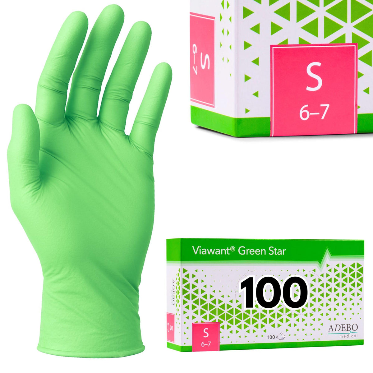 Disposable Gloves, XXL, Nitrile Gloves, Blue, Powder-Free, Latex-Free, Tear-Resistant & Sensitive EN 455 & EN 374, Size XS, S, M, L, XL, XXL Pack of 100