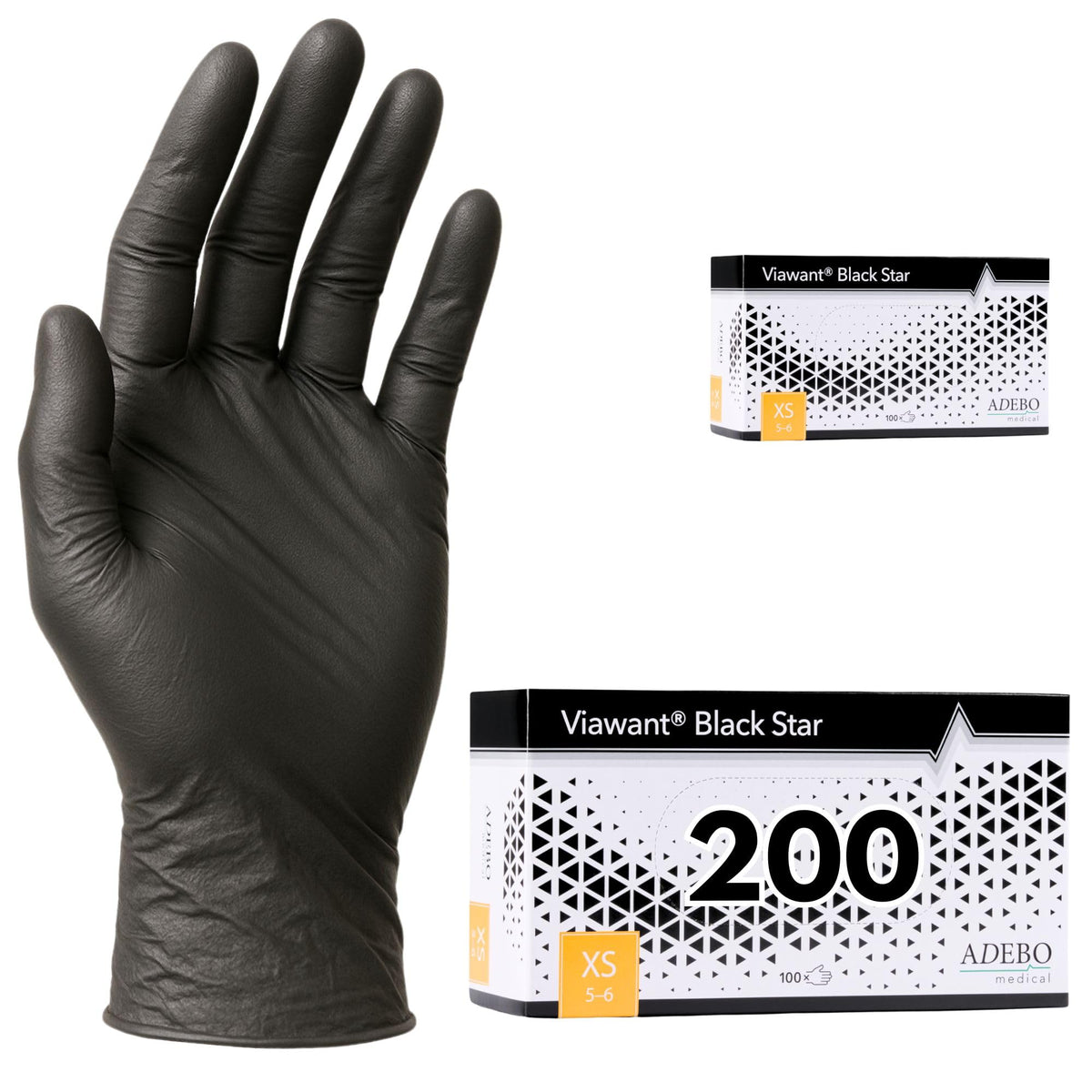 Disposable Gloves, XXL, Nitrile Gloves, Blue, Powder-Free, Latex-Free, Tear-Resistant & Sensitive EN 455 & EN 374, Size XS, S, M, L, XL, XXL Pack of 100