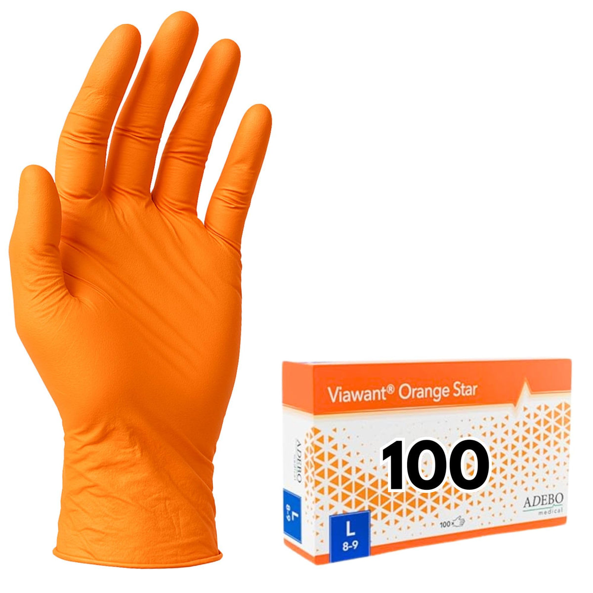 Disposable Gloves, XXL, Nitrile Gloves, Blue, Powder-Free, Latex-Free, Tear-Resistant & Sensitive EN 455 & EN 374, Size XS, S, M, L, XL, XXL Pack of 100