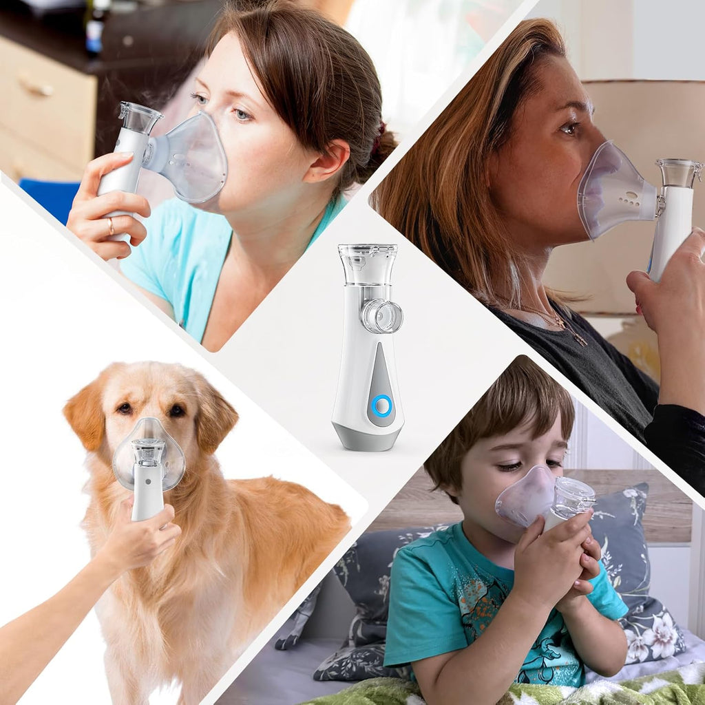 JOSSIS Ultra Quiet Inhaler for Adults, Children, Particle Size 1-5µm, Adjustable Spray, Rechargeable Inhaler