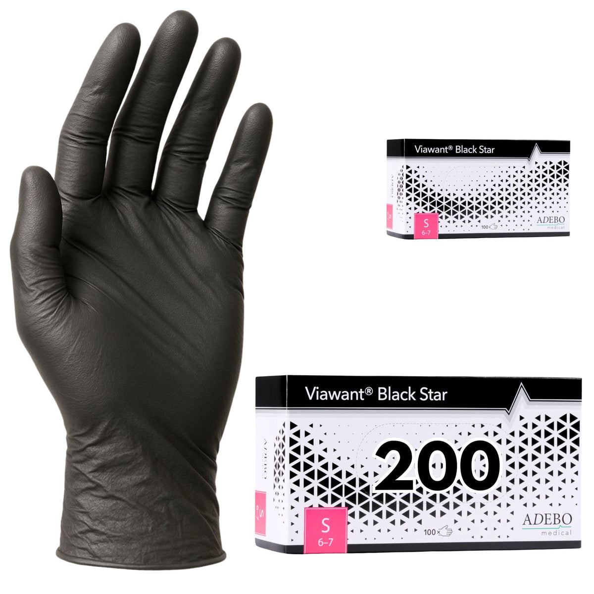 Disposable Gloves, XXL, Nitrile Gloves, Blue, Powder-Free, Latex-Free, Tear-Resistant & Sensitive EN 455 & EN 374, Size XS, S, M, L, XL, XXL Pack of 100