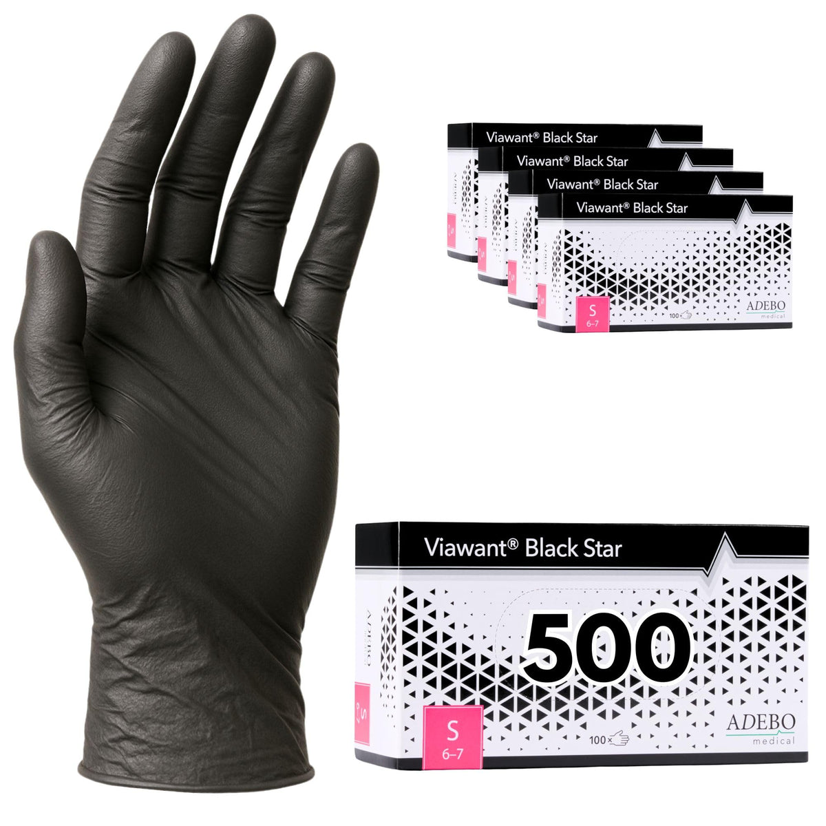 Disposable Gloves, XXL, Nitrile Gloves, Blue, Powder-Free, Latex-Free, Tear-Resistant & Sensitive EN 455 & EN 374, Size XS, S, M, L, XL, XXL Pack of 100