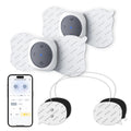 Comfytemp TENS Device Electrode Pads (Only for K6122/K6114), Pack of 2 + 2 Wireless Pads (6 x 13/7 x 9 cm) Reusable, High-Quality Self-Adhesive Performance and Non-Irritating Electrotherapy