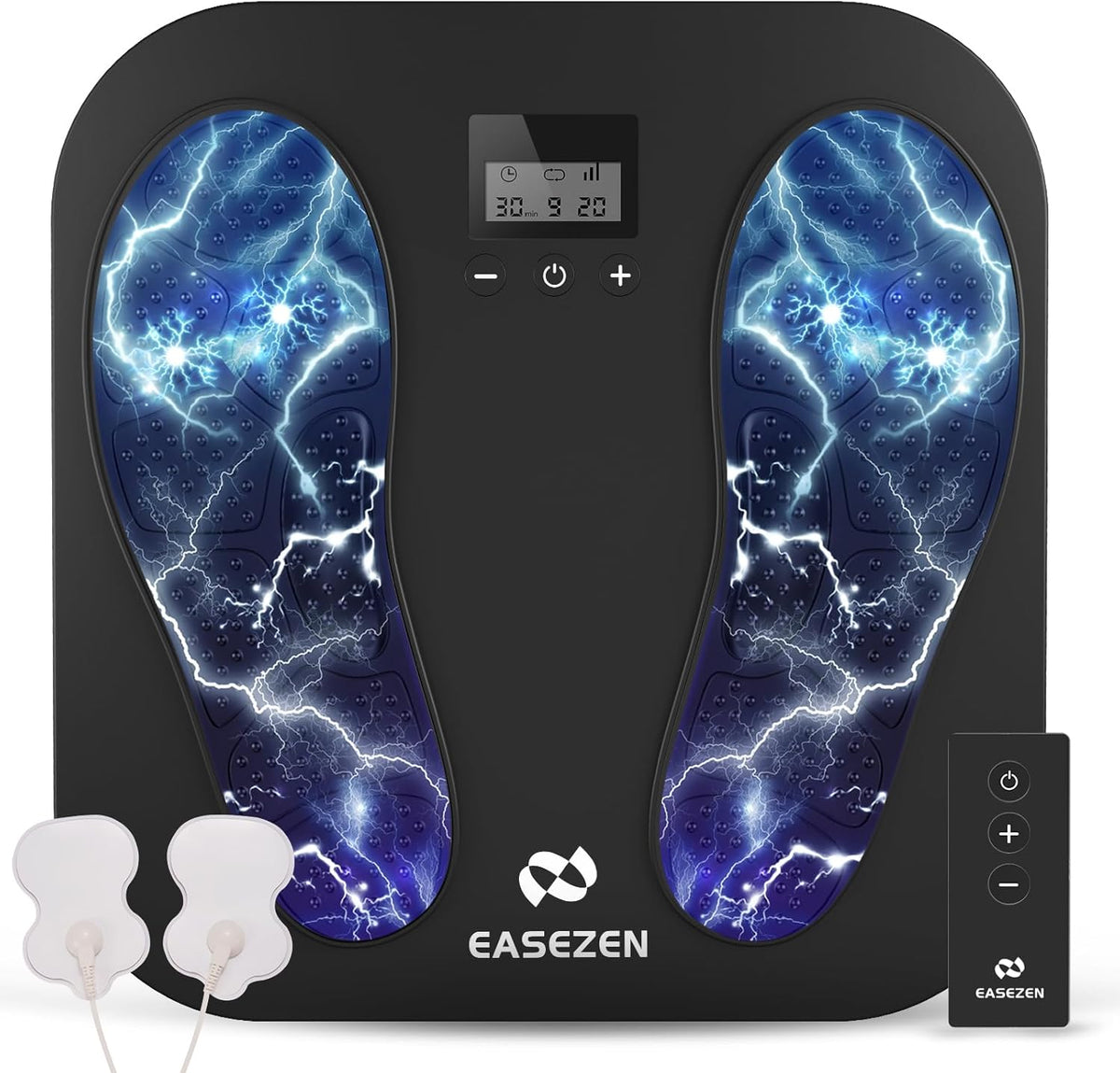 Medic EMS & TENS Electric Foot Massager, Foot Circulation Stimulator with 10 Modes and 20 Intensity Levels to Improve Blood Circulation, Relieve Pain, Swollen and Neuropathy