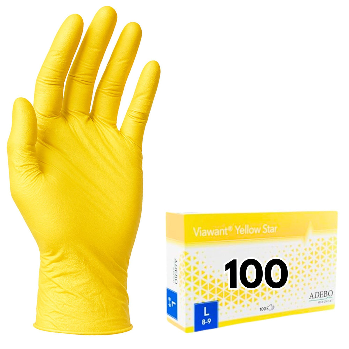 Disposable Gloves, XXL, Nitrile Gloves, Blue, Powder-Free, Latex-Free, Tear-Resistant & Sensitive EN 455 & EN 374, Size XS, S, M, L, XL, XXL Pack of 100