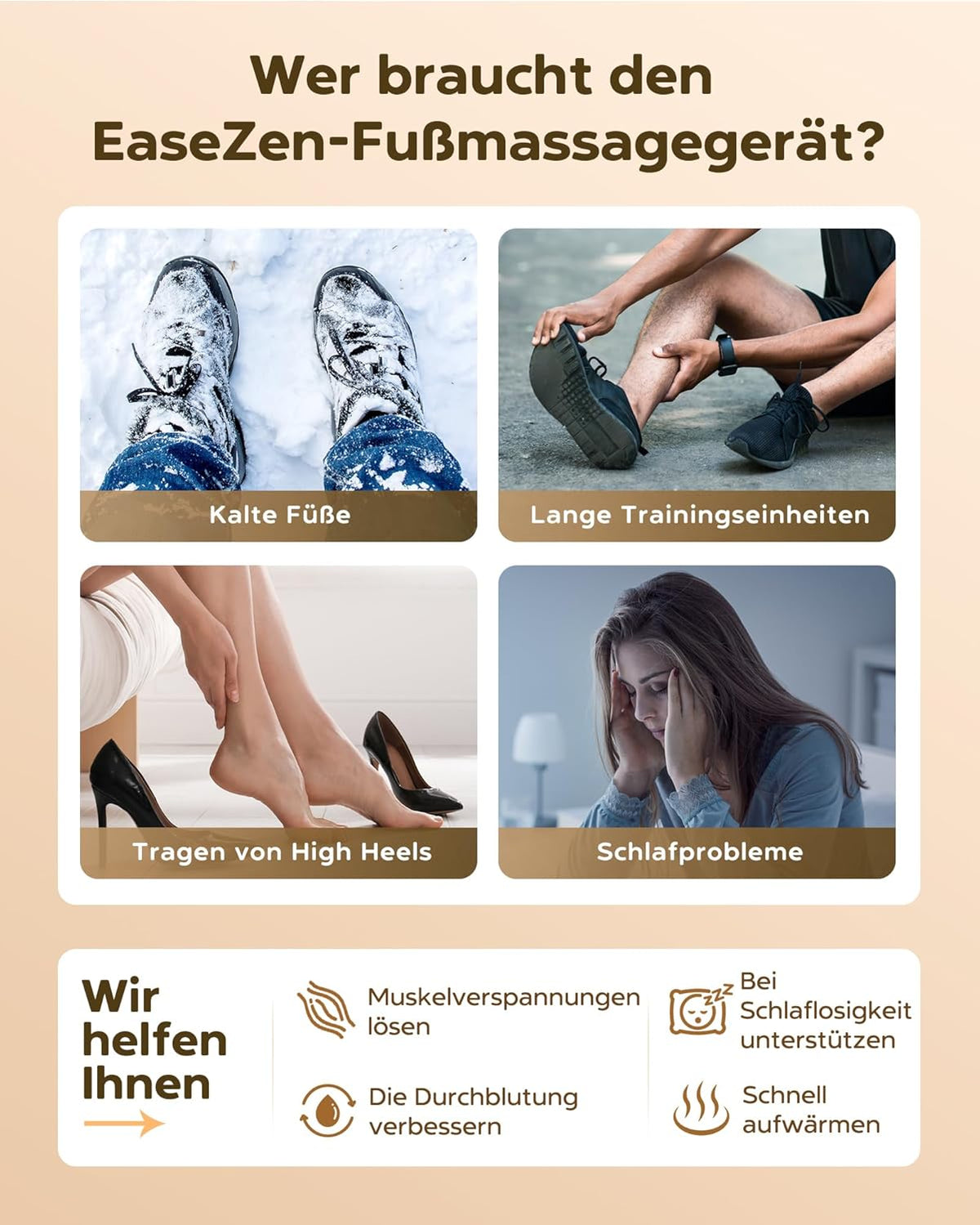 EaseZen Shiatsu Foot Massager, 2026 Upgrade Relaxation Foot Massager with Remote Control & LCD Display, Birthday Gift for Women/Mothers/Dads, Up to Shoe Size 48