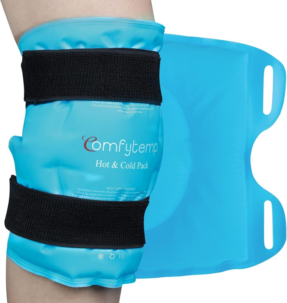 Comfytemp Reusable Cold & Heat Therapy for Knee Replacement Surgery to Relieve Pain, Injury, Swelling, Sprains, Bruises