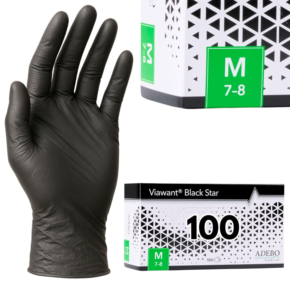Disposable Gloves, XXL, Nitrile Gloves, Blue, Powder-Free, Latex-Free, Tear-Resistant & Sensitive EN 455 & EN 374, Size XS, S, M, L, XL, XXL Pack of 100