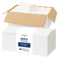 4,000 Paper Towels | 2-Ply | ZZ-Fold Folding Towels | White Recycled Paper Towels | 25 x 21 cm | Soft & Absorbent Disposable Towels for Dispensers