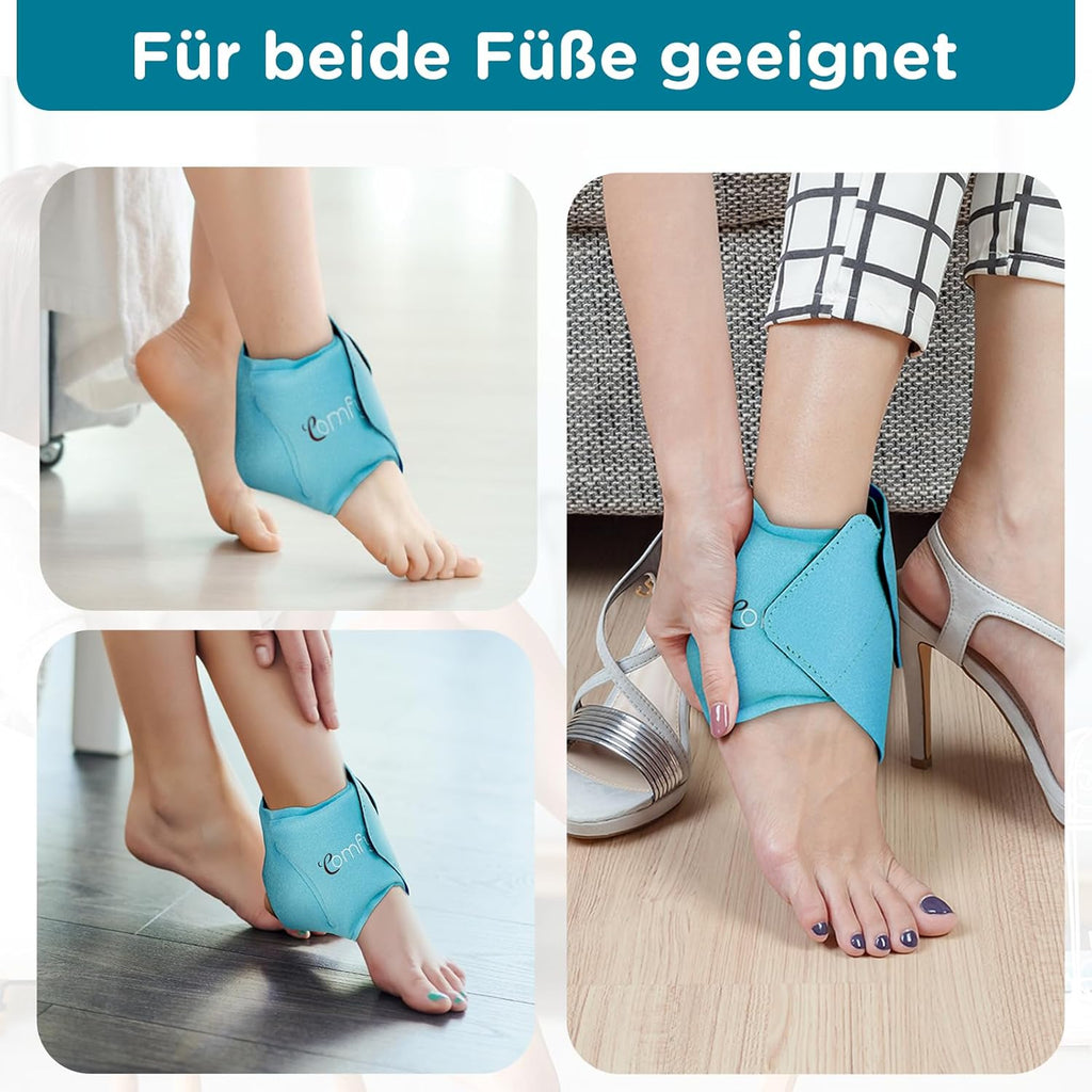 Comfytemp Cooling Cuff Foot Ankle Gel Cooling Pads (1 Piece), Cooling Bandage Ankle Pain Relief, Cold Warm Compress Reusable Cooling Packs Plantar Fasciitis 30 x 11 cm