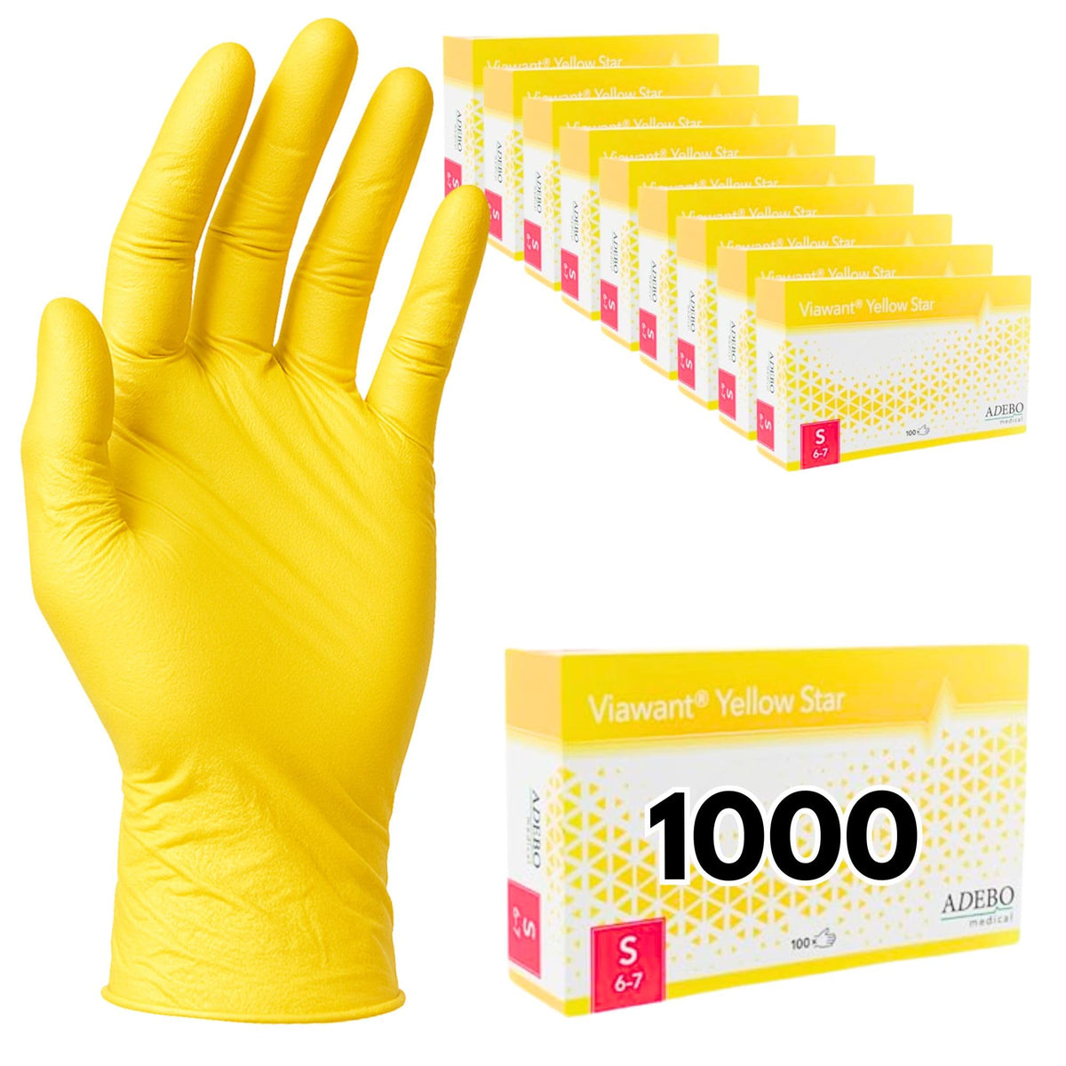 Disposable Gloves, XXL, Nitrile Gloves, Blue, Powder-Free, Latex-Free, Tear-Resistant & Sensitive EN 455 & EN 374, Size XS, S, M, L, XL, XXL Pack of 100