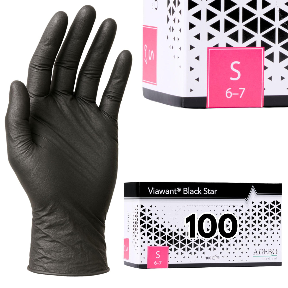 Disposable Gloves, XXL, Nitrile Gloves, Blue, Powder-Free, Latex-Free, Tear-Resistant & Sensitive EN 455 & EN 374, Size XS, S, M, L, XL, XXL Pack of 100