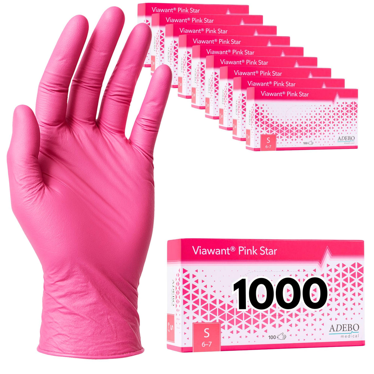 Disposable Gloves, XXL, Nitrile Gloves, Blue, Powder-Free, Latex-Free, Tear-Resistant & Sensitive EN 455 & EN 374, Size XS, S, M, L, XL, XXL Pack of 100