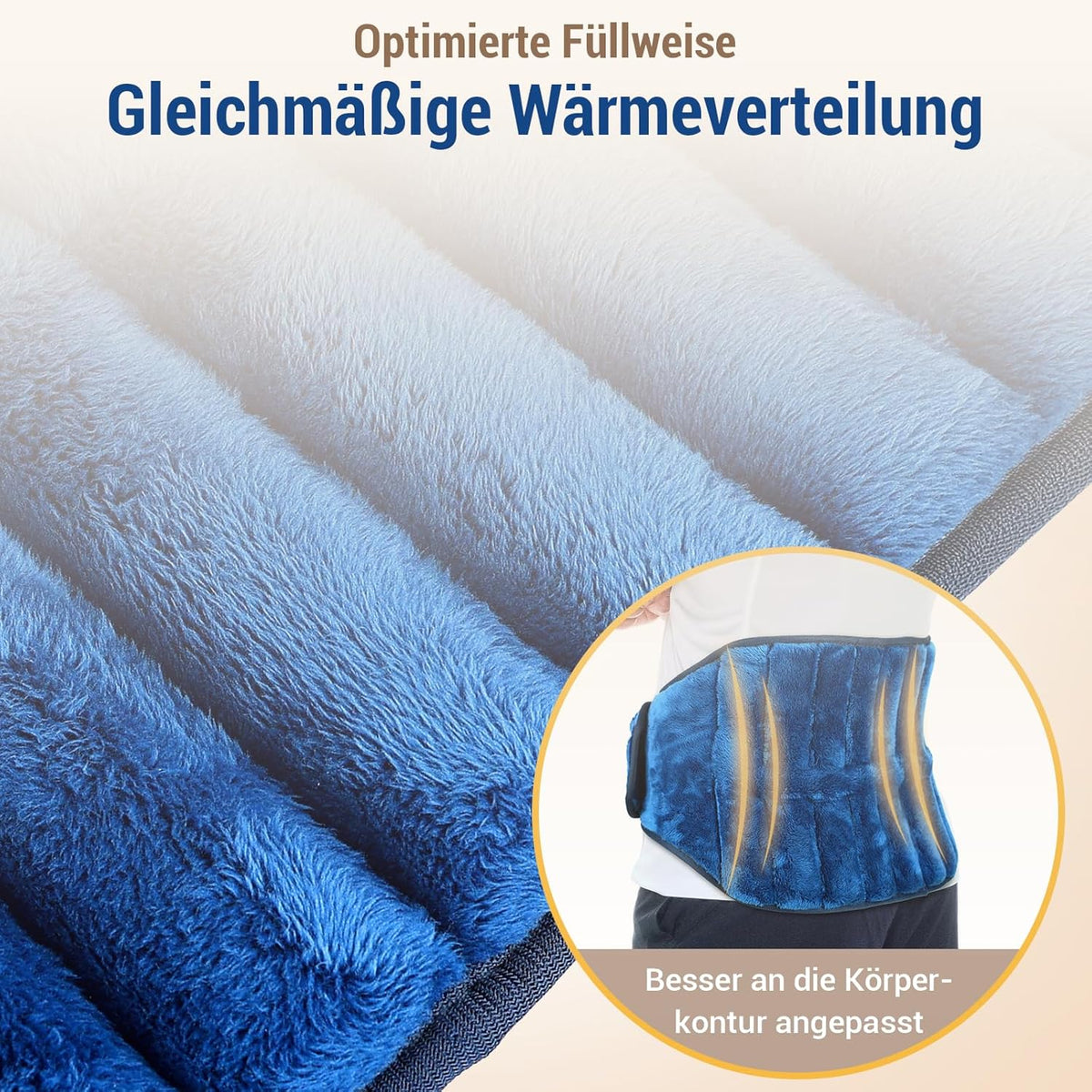 Comfytemp Grain Pillow Microwave Heat Cushion for Back Stomach, Natural Linseed Moist Heat Back Warmer Heat Belt Heating Belt Period (1.2 kg) Gifts
