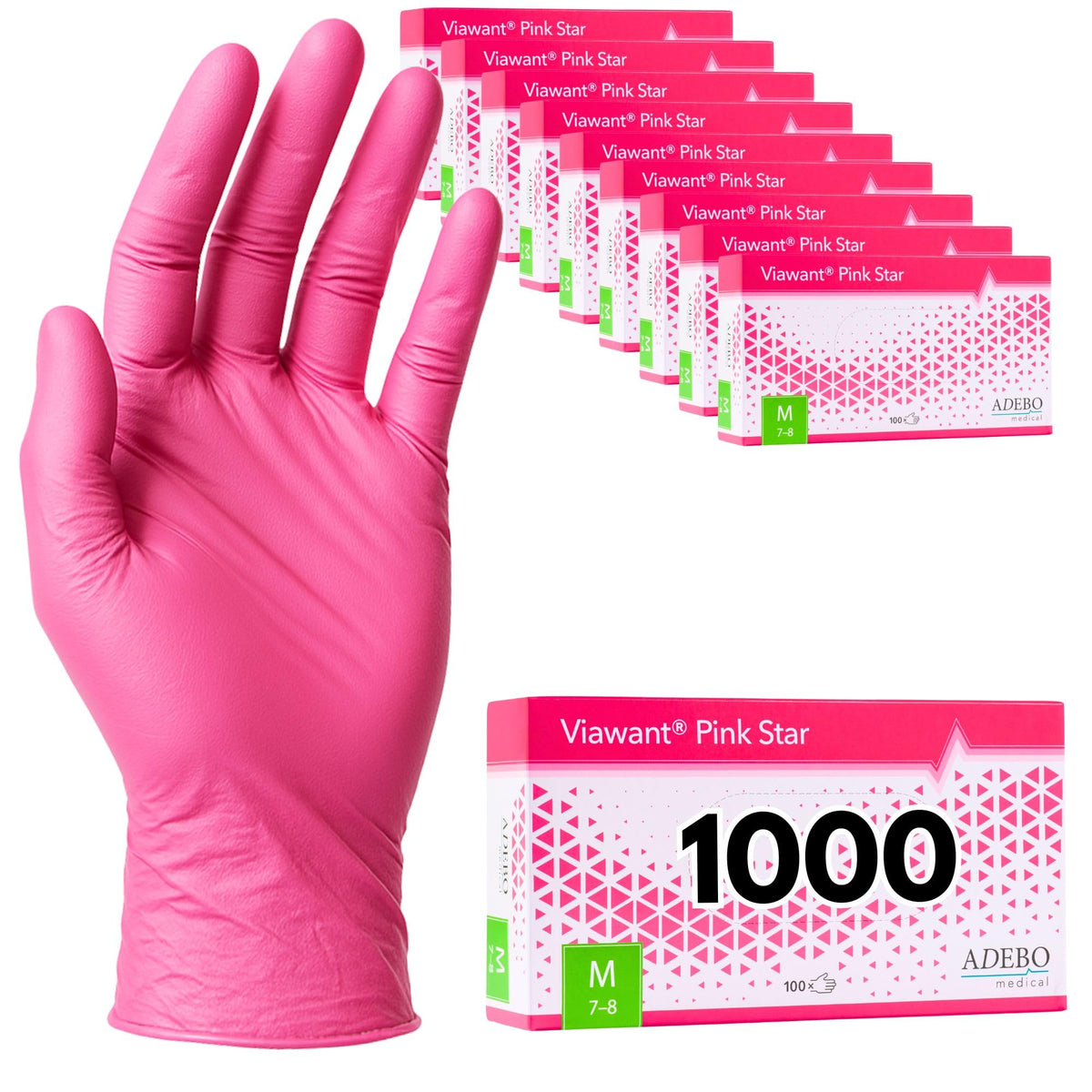 Disposable Gloves, XXL, Nitrile Gloves, Blue, Powder-Free, Latex-Free, Tear-Resistant & Sensitive EN 455 & EN 374, Size XS, S, M, L, XL, XXL Pack of 100